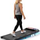 Walking Pad Treadmill, Under Desk Treadmill with 5% Incline, 2.5HP Quiet Portable Walking Pad for Home Office, Compact Treadmill for Small Spaces 265 lbs Capacity