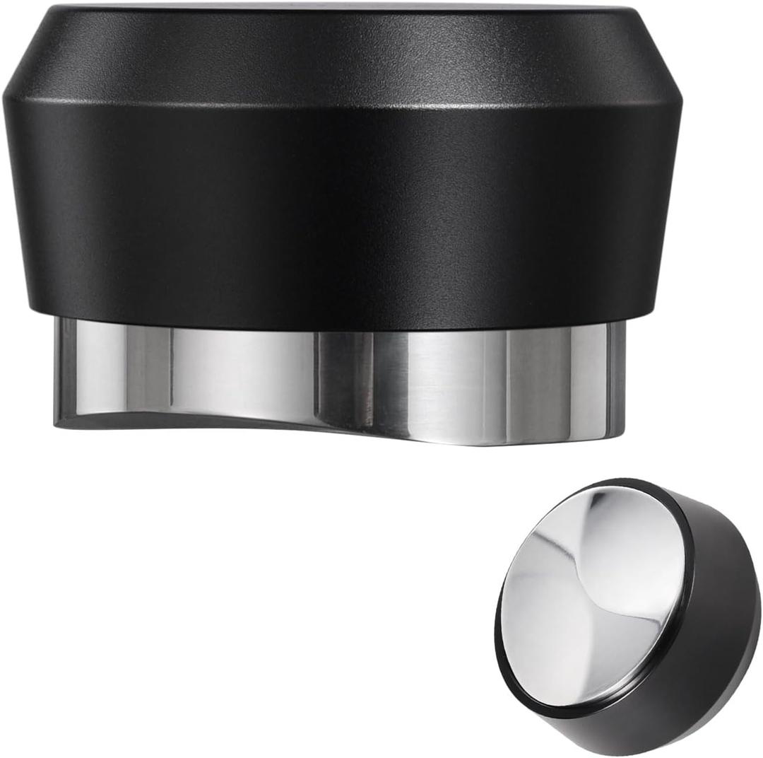 58.5mm Coffee Gravity Distributor, MATOW Espresso Adaptive Distribution Tool and Leveler Compatible with 58mm Portafilter, Auto Leveling Distributor with Unique Stainless Steel Two Sided Convex Base