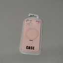 Magnetic Stand for iPhone 14, Liquid Silicone, [Compatible with MagSafe][Built-in Kickstand&Ring Holder] Anti-Scratch Soft Microfiber Lining, Light Pink