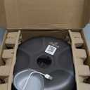 iPettie Donut Frost 6 Meal Cordless Automatic Pet Feeder, Dry & Wet Food Automatic Cat Feeder with Two Ice Packs, Rechargeable Massive Battery, Programmable Timer, Holds 6 x  lb. of Food (Black)