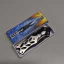 MADSABRE 8.5" Cool Double Blade Pocket Knife, Camping Folding Knife with Clip and Aluminum Handle, Hunting Survival EDC Hiking Tools, Gifts for Men (Black)