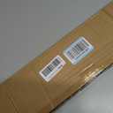 AURILOFT No Drill L-Shaped Vinyl Cordless Mini Blinds,White,33.5" Wx 64" H