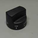 PA010034 Top Burner Knob for Viking Gas Range. 9mm/0.35 inch D-Shaped Shaft Cooktop Burner Knob Compatible with Viking VDSC305, VDSC365, VGIS30, VGRC36, VGRC48, VGRC60, VGRT36, VGRT60, VGSC30, VGSS30