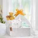 COMFY-HOMI 13" x 8.5" x 5.1" Storage Baskets for Organizing | Cotton Rope Woven Basket | Toy Storage Bin Box | Basket for Shelves, Closet Organizer Bin, Decorative Closet Shelf, 3 Pack, White