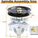 3 Pack 918-06980 Spindle Assembly with 954-04077A Belt 5/8" x 134" Replace Cub Cadet 918-06980 Troy Bilt 918-06980 618-06980 Spindle for Troy Bilt Super Bronco 50 Cub Cadet XT1 GT50 Tractors