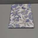 Soaoo 48 Inches Blue and White Christmas Tree Skirt Chinoiserie Floral Xmas Tree Skirt with Scalloped Edge Cotton Seasonal Holiday Decorations for Home Indoor Party Decor