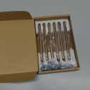 Goo-Ki 6 Pack 5'' Center to Center Antique Brass Cabinet Bar Pulls Vintage Drawer Handles Closet Classic Retro Home Kitchen Improvement Hardware