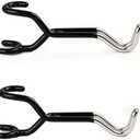 UAOPL 2-Pack Bow Hanger for Truck - Headrest Mount Archery Holder for Car SUV - Universal Vehicle Storage & Compound Bow Hunting Transport, No Tools Quick Installation (Metal Material)