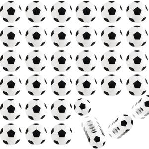 30pcs Bouncy Balls,Soccer Bouncing Balls,High Bouncing Rubber Soccer Ball for Stress Relief,Multi-Item Party Favor Packs,Ball Games,Classroom Prizes,Stocking Stuffers(27mm)