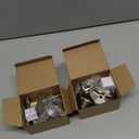 1 Side Keyed Deadbolt Lock,Single Cylinder Dead Bolt, Satin Nickel Round Exterior Keyed Front Entry Inside Door Deadbolt, 2 Pack