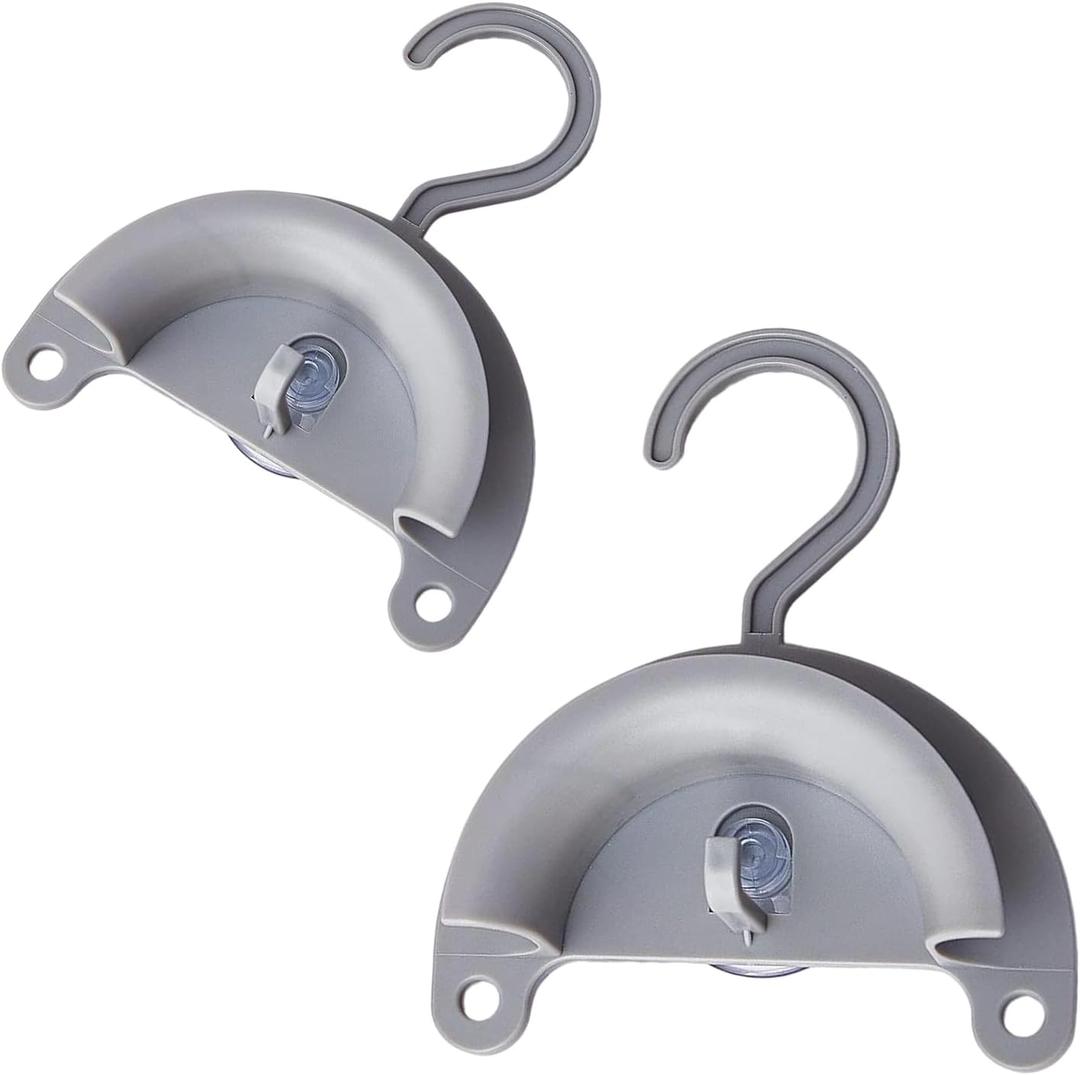 CPAP Hose Hanger for Tube and Mask  Universal Fit for All Tubings  Convenient Holder for Easy Drying & Cleaning(Gray-2 Packs