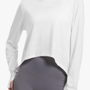 Women's Long Sleeve Compression Shirts, Dry Fit Workout Athletic Sun Protection Cooling Tops for Yoga Running Gym XL