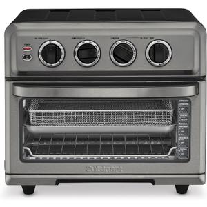 Cuisinart Air Fryer Toaster Oven with Grill, 1800W 8-1 Air Fryer Oven with Bake, Convection Bake, Grill, Broil and Warm Options, Large Capacity, 60-Minute Timer, TOA-70BKS, Black SS