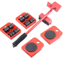 Furniture Lift Mover Tool Set,Furniture Lifter Tool with Lifting Lever & 4 Wheels,Heavy Furniture Moving Sliders Appliance Rollers Heavy Duty Mover Dolly Sliders Tool Furniture Lifter