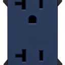 Leviton RER20-RN Renu Tamper-Resistant Outlet, 20-Amp, 125VAC, Rich Navy