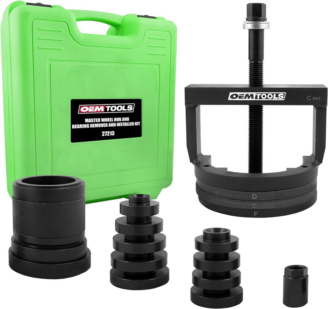 OEMTOOLS 27213 Master Wheel Hub & Bearing Remover & Installer Kit, Back & Front Wheel Bearing Removal Tool, Back & Front Wheel Hub Removal Tool, Easy to Use