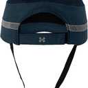 Lightweight Safety Bump Cap - Breathable Baseball Style Protective Hat with Reflective Stripes, Size: Micro Brim