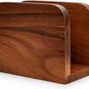 Acacia Wood Napkin Holder  Rustic Wooden Napkin Organizer for Kitchen, Dining Table, Picnic, Coffee Bar  Farmhouse Tabletop Dispenser for Square Paper Napkins