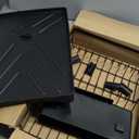 SAYZH Dish Drying Rack - Stainless Steel Dish Rack for Kitchen Counter, Large-Capacity Dish Drainer with Cutlery Holder, Kitchen Organizer for Dishes, Spoons and Forks, Black