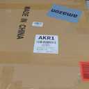 Vantic Farmhouse 24 Inch Extra Large Decorative Wall Clock with Metal Circle, Oversized Wood Wall Clock with Large Roman Numeral for Living Room, Bedrooms and Offices, Silent and Battery Operated (Light Ivory)