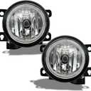 Fog Lights Compatible with Civic Sedan Fog Light Assembly 2013 2014 2015 2016 2017 2018 2019 2020 2021 Honda Civic 2015-2020 Fit 2019-2020 HRV