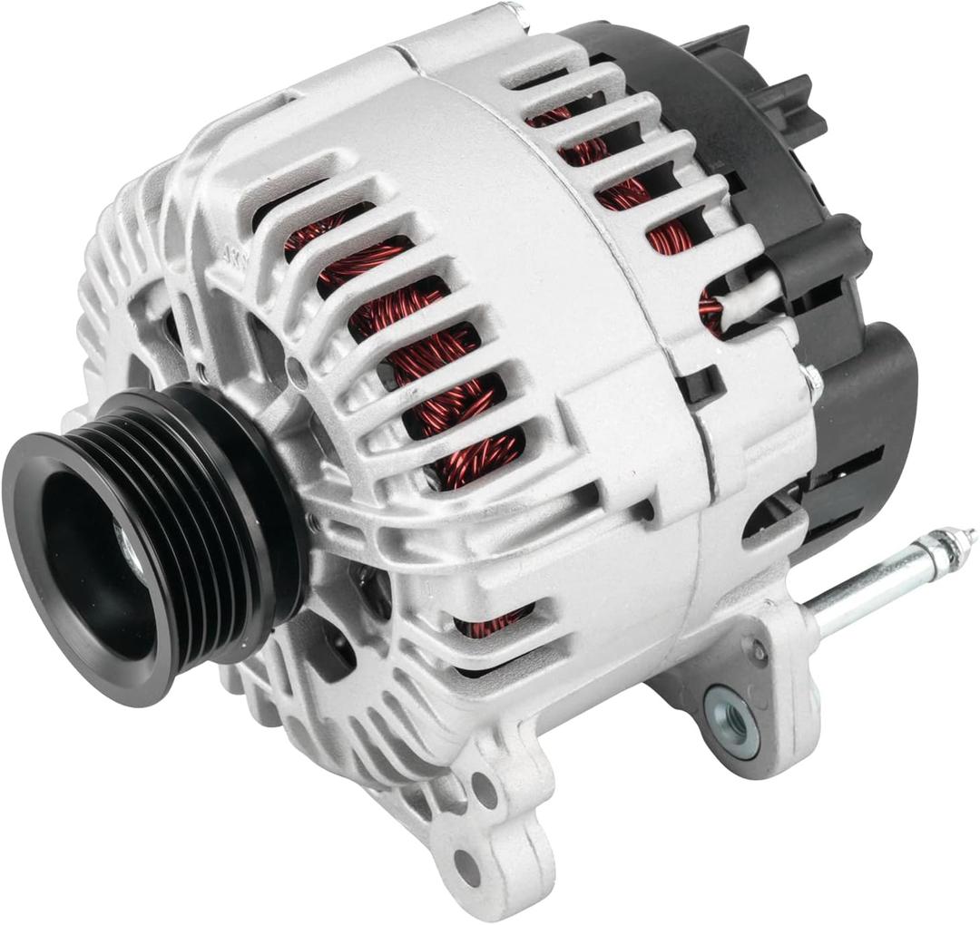 KAC Alternator Replacement for 2010-2012 Golf 2011-2011 Jett-a 2007-2009 Jett-a 2006-2006 Rabbit, Alternator Replace 11254 07K903023A 07K903023AX 12V 140Amp CW 5-Groove Pulley