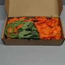 Alecono Fake Roses , 4in   Flower Head, Fall Orange Roses Artificial Flowers with Stems for Wedding Decorations, Silk Roses Bulk for DIY Home Party Decor