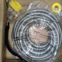 24 FT Propane Hose Extension-High Pressure Braided Gas Line Hose Propane Conversion Kit for BBQ Grill, Fire Pit, Heater (24FT)