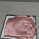 Kaome 100% Mulberry Silk Bonnet for Sleeping Women, 22 Momme Double Layer Silk Hair Wrap, Non-Slip Sleep Cap with Adjustable (Pink)