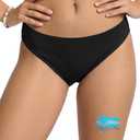 Beautikini Period Swimwear Bikini Menstrual Swim Bottoms Leakproof Low Waisted Period Bathing Suit Bottoms for Teen Girls, XS