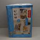 Fisher-Price SpaceSaver High Chair Navy Foliage, portable infant-to-toddler dining chair and booster seat with easy clean up features (Pacific Pebble)