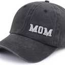 Tbstlumd New Mom Hat for Women, Funny Adjustable Cotton Embroidered Mama Baseball Cap (One Size)