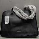 LOVEVOOK Laptop Tote Bag for Women, Work Bags Laptop Bag Teacher Tote Bag, Leather Computer Bag Large Purses Handbag Professional Briefcase, Black, Fits 15.6 Inch Laptop, Black