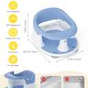Baby Bath Seat for Babies 6 Months & Up, Bath Seats for Babies Sitting Up, Open Design, Non-Slip, Compact Toddler Bath Seat.