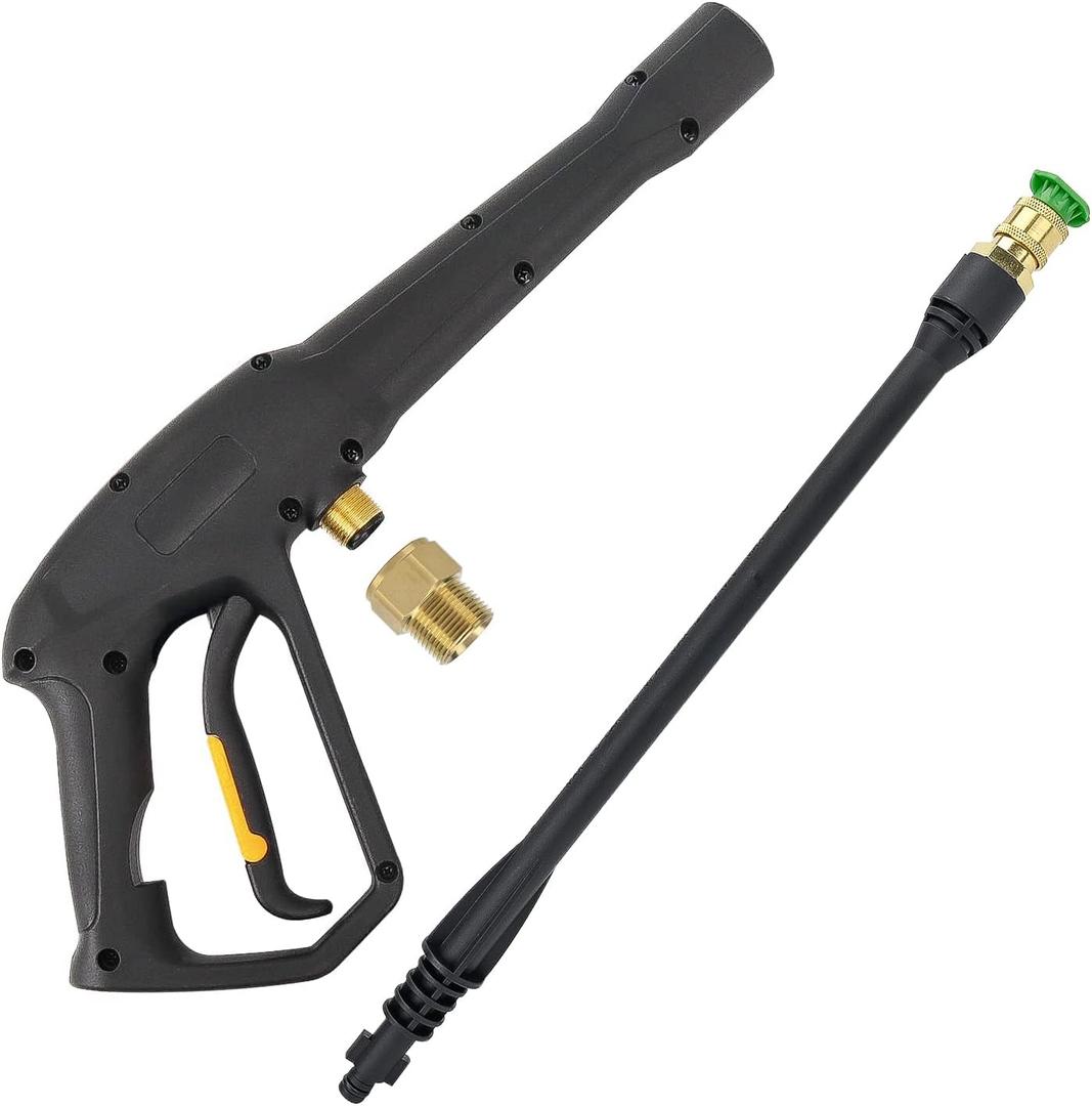 High Pressure Water Spray Gun Wand Jet Nozzle Tips & M22-15 Connector, Compatible with Some of Ryobi, Greenworks, Craftsman, Kar-cher, SunJoe, Westinghouse, LWQ Electric Pressure Washer Max 1900 PSI