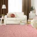 Jelymark Super Soft Shaggy Rug for Bedroom, 4x5.9 Feet Fluffy Carpet for Living Room, Fuzzy Indoor Plush Area Rug for Home Decor, Furry Floor Rugs for Dorm, Kids Nursery Rug for Girls, Blush Pink