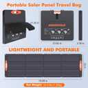 SOKIOVOLA N-Type 16BB 200W Portable Solar Panel for EF/Jackery/Bluetti/Anker Power Station Foldable Solar Panel 25% High Efficiency IP68 Waterproof for Outdoor Trip RV Camping Blackout Off Grid