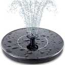 Mademax Solar Bird Bath Fountains Pump, Upgrade 1.4W Solar Fountain with 6 Nozzle, Free Standing Floating Solar Powered Water Fountain Pump for Bird Bath, Garden, Pond, Pool, Outdoor
