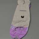 GIBZ Adjustable Dog Raincoat with Legs Hood, Reflective Puppy Rain Jacket Full Coverage, Small Medium Pet Coat, Purple, 2XL