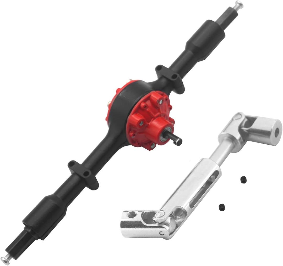 Share Goo RC Gear Rear Axle Housing Bridge Axle with Drive Shaft Compatible with WPL D12 RC Car Upgrade Parts