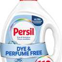 Persil Free & Sensitive Laundry Detergent Liquid, 82.5 Fl Oz, 110 Loads, Ultra Concentrated Laundry Soap, Unscented & Hypoallergenic for Sensitive Skin, All Water Temperatures, HE Safe