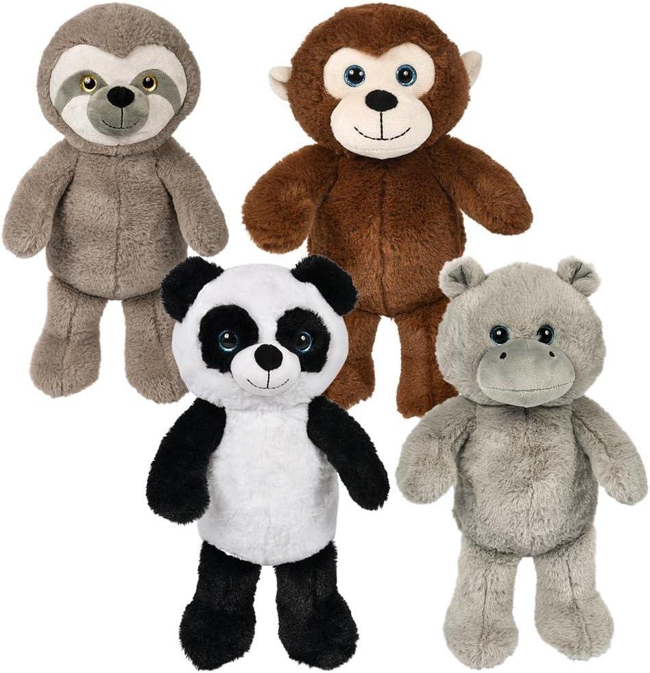 Rhode Island Novelty 14" Floppy Jungle Plush Assortment, 1 Piece per Order