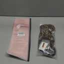 SEIKEA Cheer Ponytail Hair Piece, 14" Curly Cheerleader Hairpiece Ponytail Extension for Cheerleader Competition, Dance White Blonde with Ash Brown Highlights