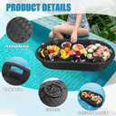 Floating Tray for PoolFloating Pool Tray, Floating Tray - Floating Pool Table, Ideal for Food & Drinks - Floating Table for Pool - Essential Floating Food Tray for Pool Activities(Oval Big), 39.4*19.7*6"