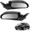 Left Driver&Right Passenger Side Mirror For Hyundai Sonata 2006 2007 2008 2009 2010 2pcs Black Door Mirror Assembly With Power Adjustment Glass/Heated Replace 876200A000 HY1320149 876100A000 (5 Pins)