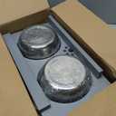 HTB Elevated Dog Bowls,Raised Dog Bowl Stand with 2 Stainless Steel Bowls,Elevated Raised DogBowls for Large Medium Small Sized Dogs