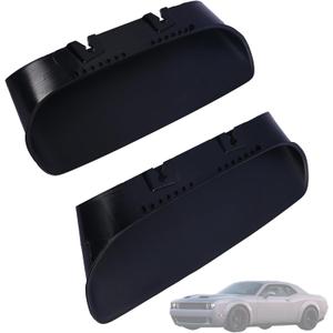 A Pair Air Vent Cover Hood Bezels and Accessories 68378081AB 68378080AB Compatible with Dodge Challenger 2019 2020 Replace 68378080AD 68378080AC Front Left & Right Side Black