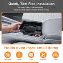 TACORBO Center Console Tray Compatible with Volkswagen Tiguan 2025 2026, Front Console Organizer VW Tiguan 2025 2026 Accessories,Coin Holder ABS Console Storage Box Tray