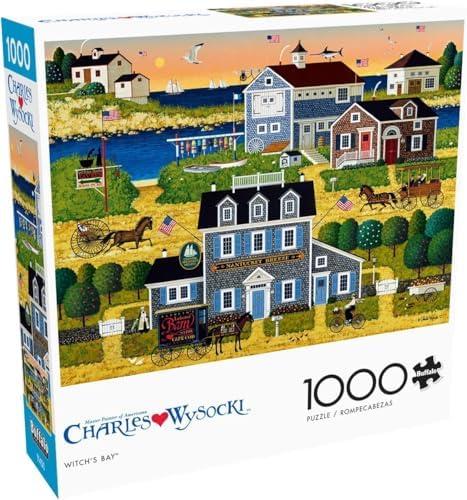Buffalo Games - Charles Wysocki - Witch's Bay - 1000 Piece Jigsaw Puzzle for Adults -Challenging Puzzle Perfect for Game Nights - Finished Size is 26.75 x 19.75