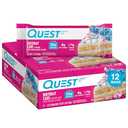 Quest Nutrition Birthday Cake Protein Bars, 20g Protein, 1g Sugar, 4g Net Carbs, Gluten Free, Keto Friendly, 12 Count, BBD: 10/15/2026
